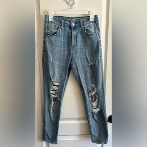 Wild Fable Skinny Leg Distressed Denim